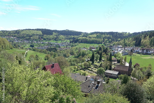 Quadro em tela Wilhelmsfeld im Odenwald