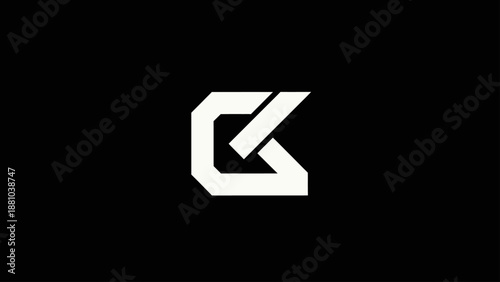 Geometric abstract letter G logo