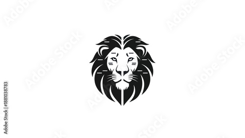Lion Head Logo Illustration