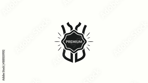 Shield Emblem with Premium Label