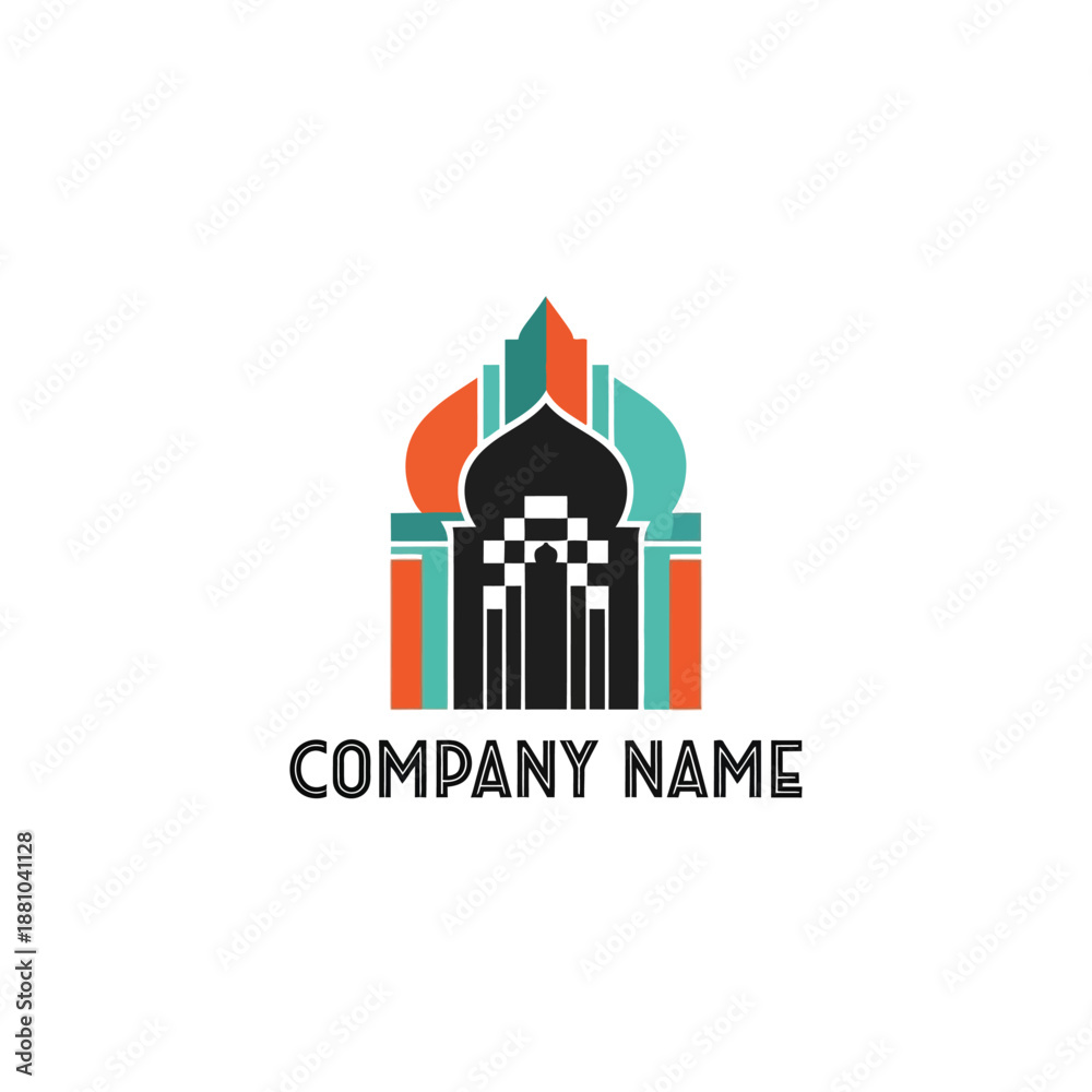 Obraz premium Company Logo Design with Architectural Elements.