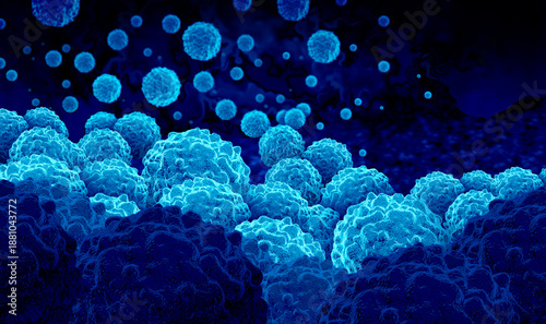 Foto Chlamydia Infection as a sexually transmitted infection or STD caused by the bac