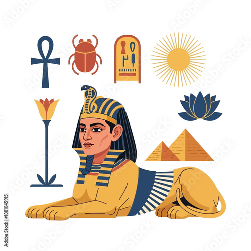 Egyptian Sarcophagus Mummy Pharaoh Symbolism Ancient.