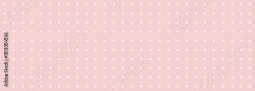 Design vibrant notebook or planner. Colorful vector page. Seamless pattern for bullet journal with fun grid. White hearts on pink background.
