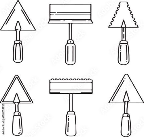 Set of Gardening Tools Illustration for Planting and Digging