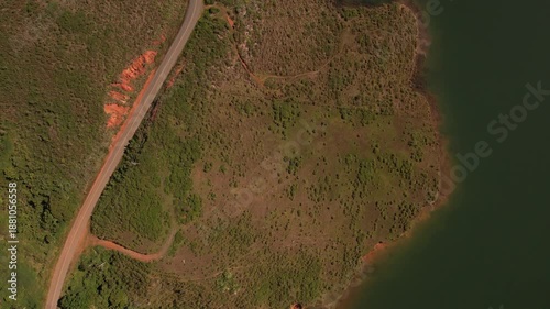 lake and mountains in calima darien colombia