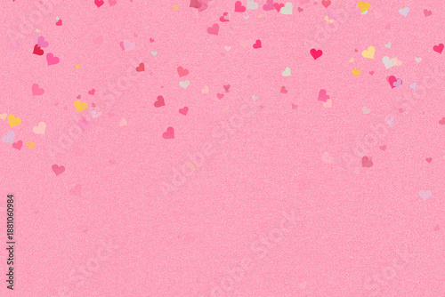 Konstfotografi Shimmering pink glitter background adorned with a vibrant cascade of multi-color