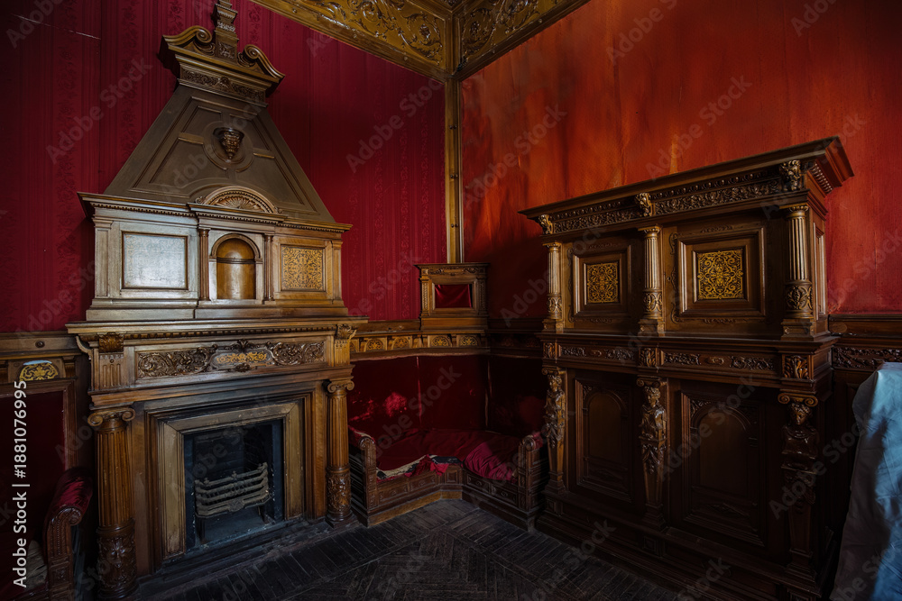 Fototapeta premium Old Brusnitsyns' mansion in St. Petersburg, Russia, May 12, 2024