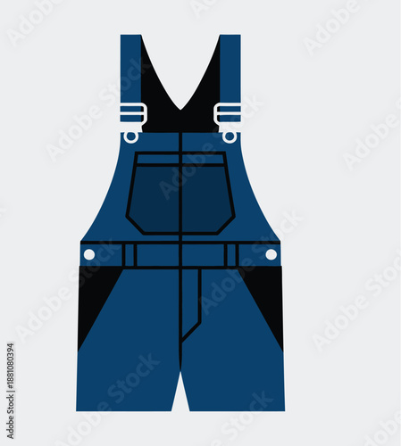 Classic blue denim overalls, a timeless workwear staple for any casual or practical outfit.