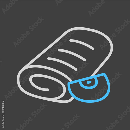 Classic Apple Strudel Pastry Icon