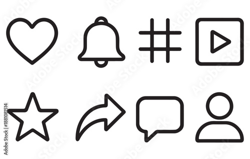  Social Media & Interaction Icons.