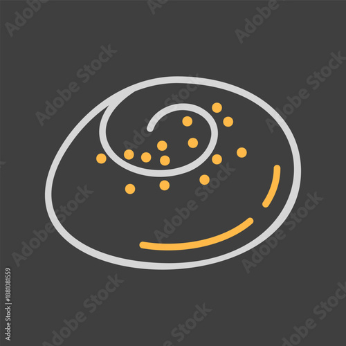  Delicious Swirled Poppy Seed Bun Icon