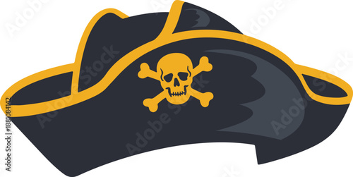 Vászonkép Pirate hat icon