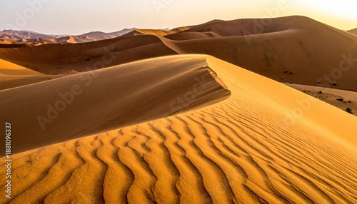 Wallpaper Mural Golden Sand Dunes Under the Warm Desert Sun. Torontodigital.ca