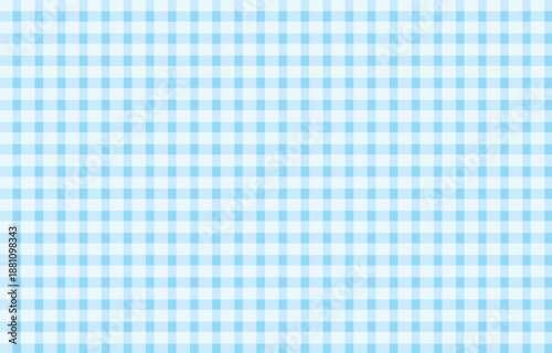 Classic soft baby blue and white seamless gingham background vector
