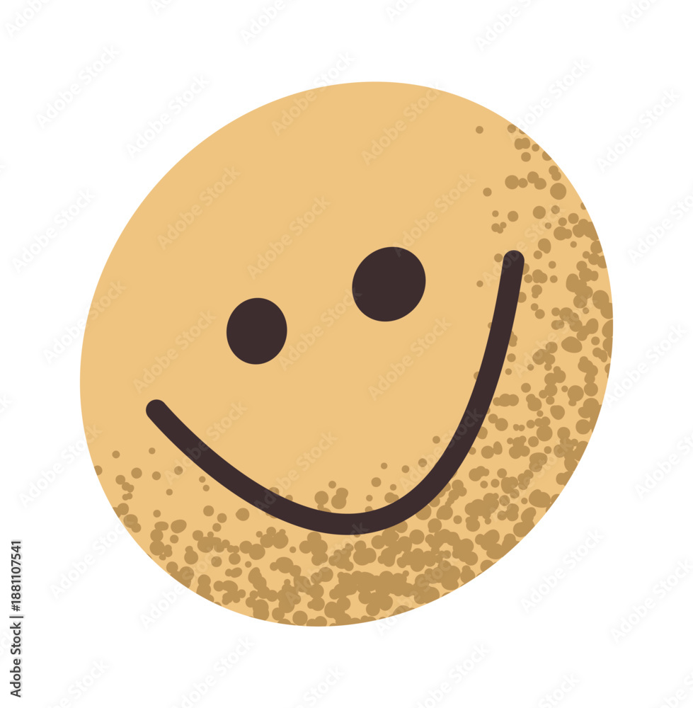 Fototapeta premium Cute smile social media emoji