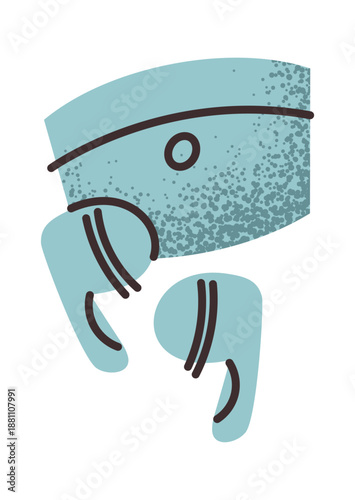 Wireless headphones modern blogger accessories