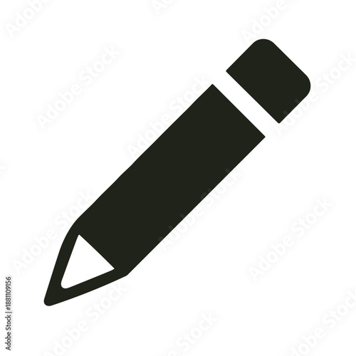 Pencil Icon Writing Tool Silhouette