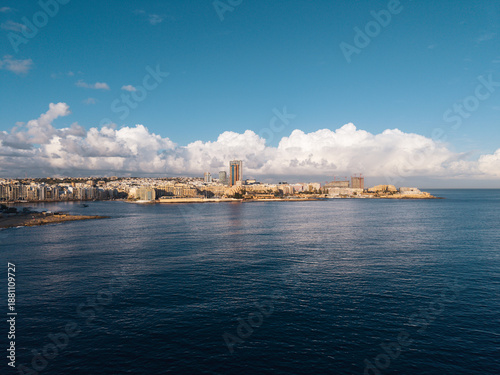 Aerial View of San Giljan and Sliema