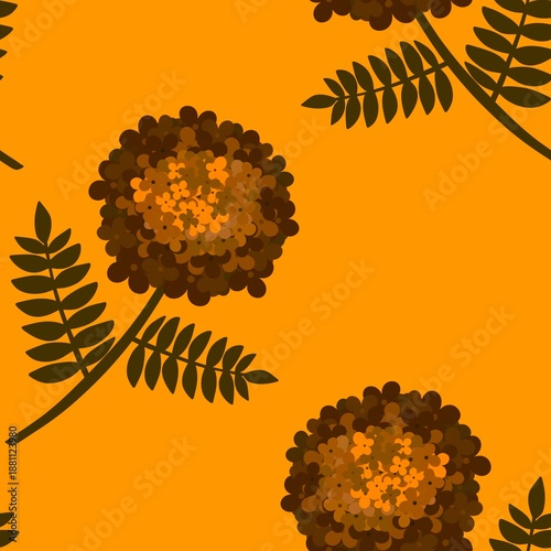 Floral seamless flowers pattern for wrapping paper and fabrics and kids clothes and spring party textiles and linens