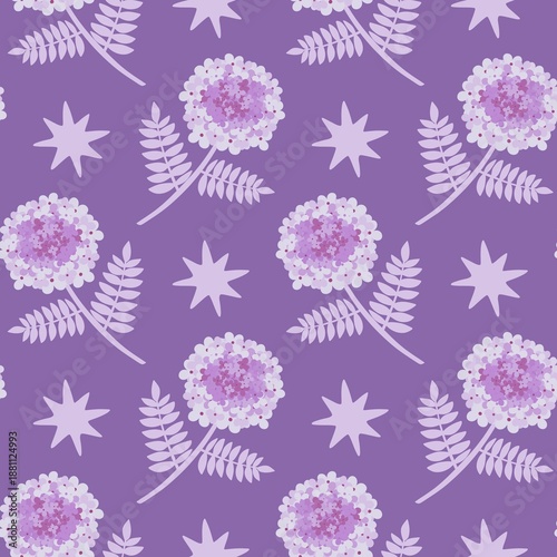 Floral seamless flowers pattern for wrapping paper and fabrics and kids clothes and spring party textiles and linens