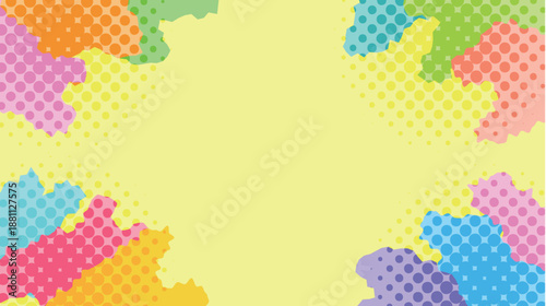 幾何学　抽象的　カラフル　模様　背景