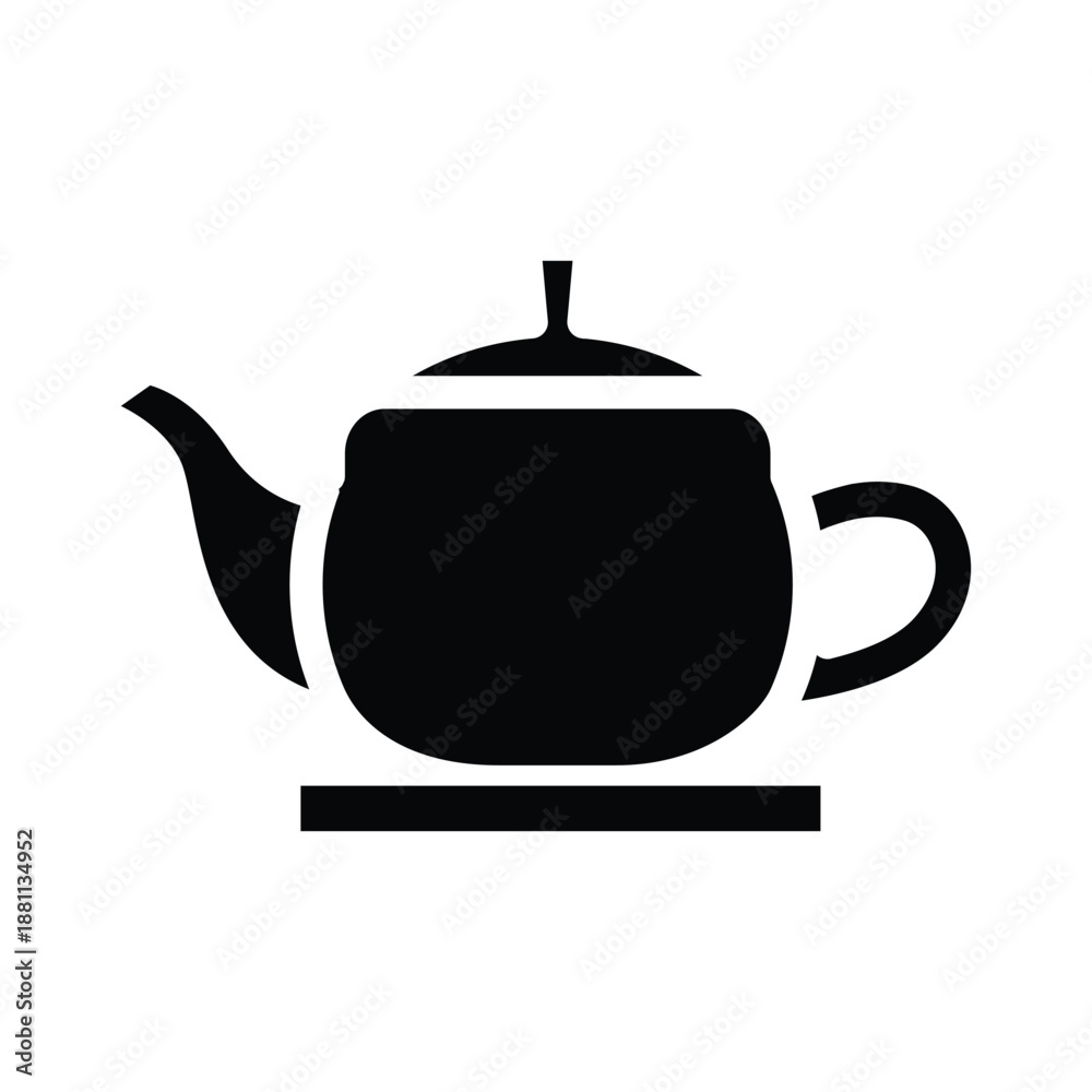 Obraz premium teapot solid icon vector design good for web or mobile app