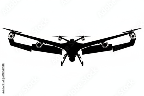 Drone in Flight: An illustration depicting a drone soaring gracefully through the air, highlighting the cutting-edge technology and aerial capabilities.