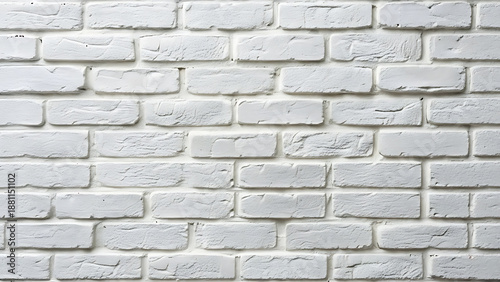 White Brick Wall Texture Background, Clean and Minimalist Design