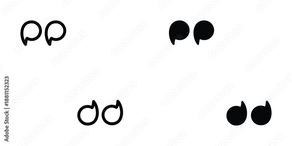 Fototapeta premium Quote icon design template