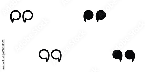 Quote icon design template