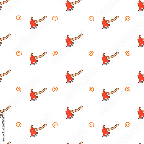 seamless pattern diagonal firefighter theme