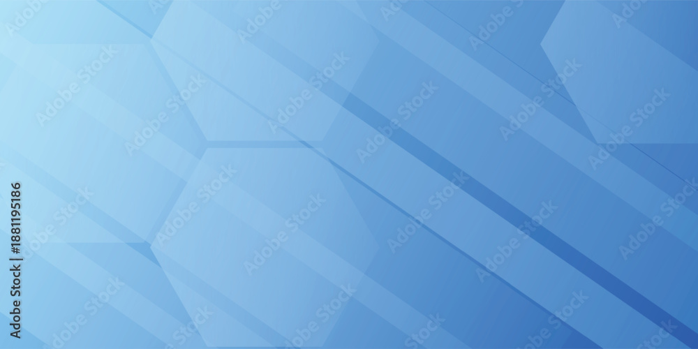 Fototapeta premium Abstract Blue Geometric Background With Light Gradient And Modern Design