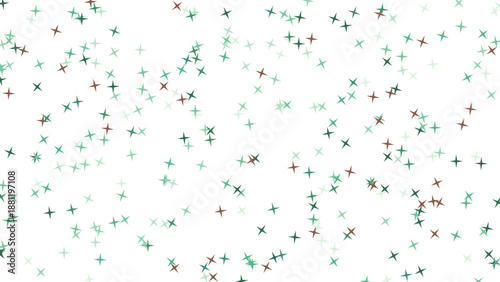 Chaotic abstract confetti pattern on white background