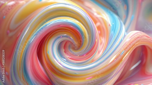 Wallpaper Mural Captivating Swirl of Dreamy Pastel Hues Forming a Hypnotic, Abstract Vortex of Smooth, Creamy Texture and Vibrant Artistic Movement Torontodigital.ca