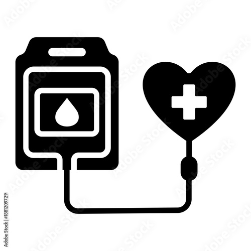 Blood Tranfusion Icon