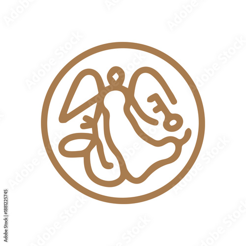 Angel with Key Emblem