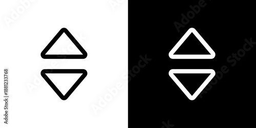 上下三角のソート・移動アイコン（ベクター）