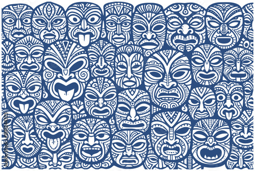 tribe ethnical masks (artwork 3)