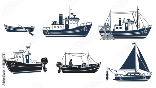 Collection of Diverse Nautical Vessels for Maritime and Transportation Needs