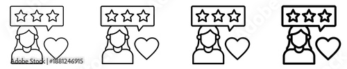 Customer Feedback  Icon Set Different Style Collection
