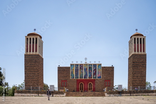 Obraz na płótnie Enda Mariam Cathedral of the Eritrean Orthodox Church in Asmara, Eritrea
