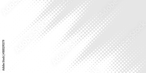 Dot white gray wave light technology texture background. Abstract big data digital halftone