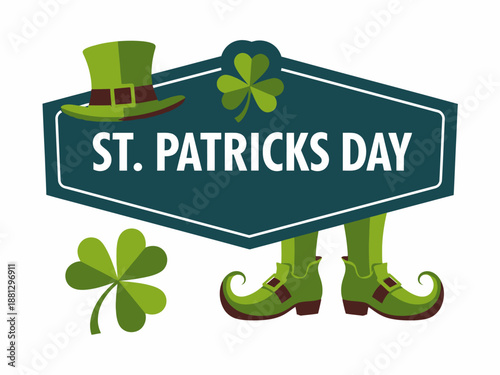 Celebrating St. Patrick's Day with festive green attire and shamrocks