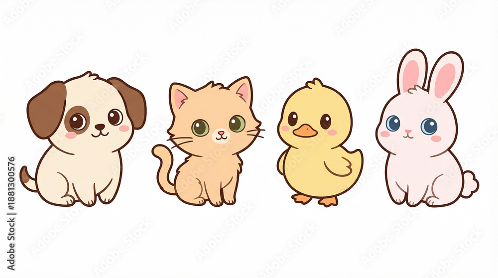 Obraz premium animals cartoon vector