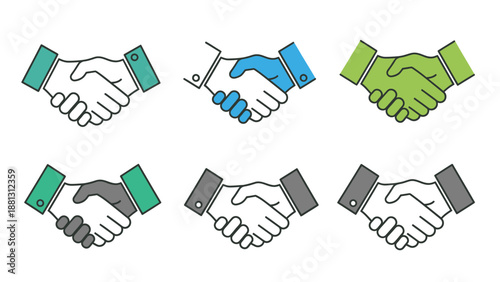 Handshake business agreement partnership.