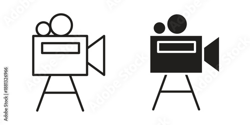Film making icons for web developers and designers,