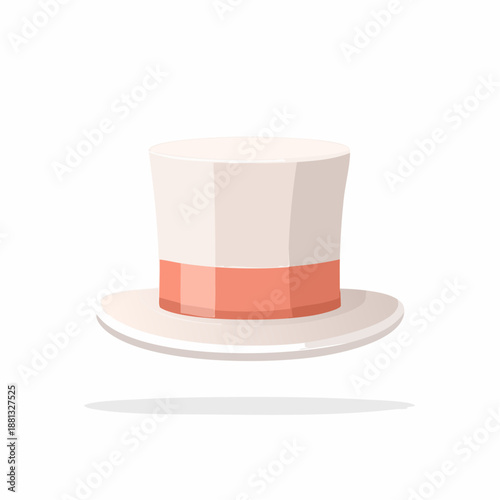 Elegant Top Hat Illustration Accessory Dressup Play Fashionable Design