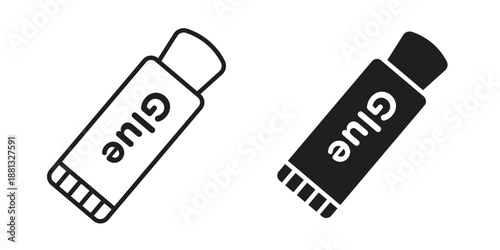 Glue stick icons for web developers and designers,
