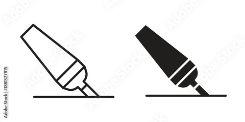 Highlighter icons for web developers and designers,